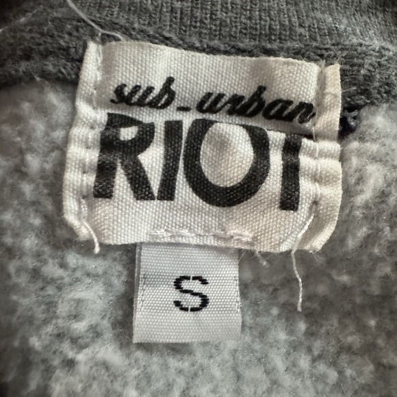 Sub_Urban Riot Good Mood Gray Sweatshirt Size Small - Picture 3 of 6